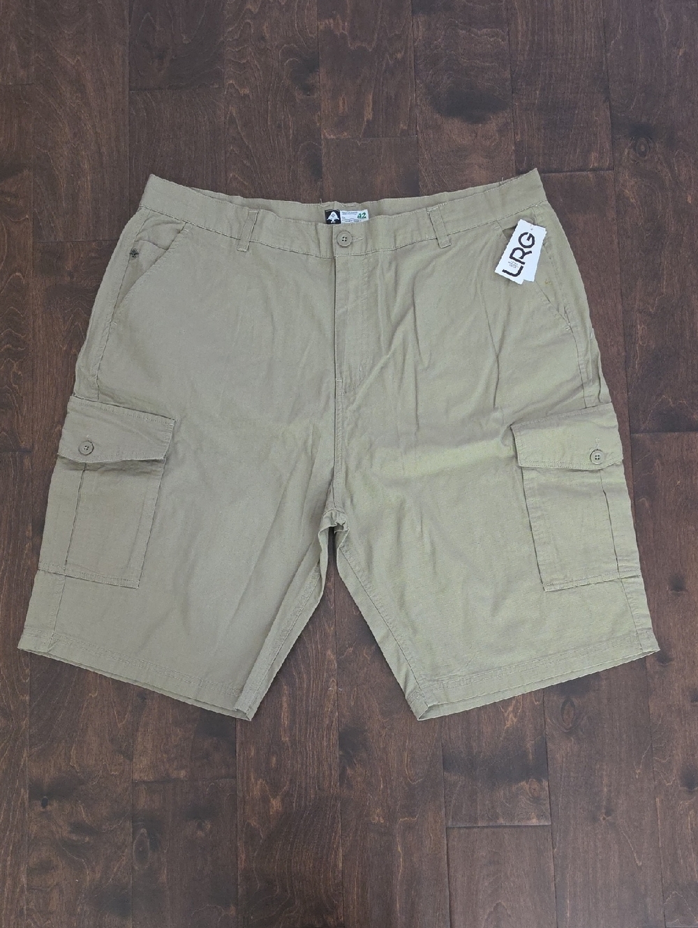 LRG Men's Khaki Ripstop Cargo Short